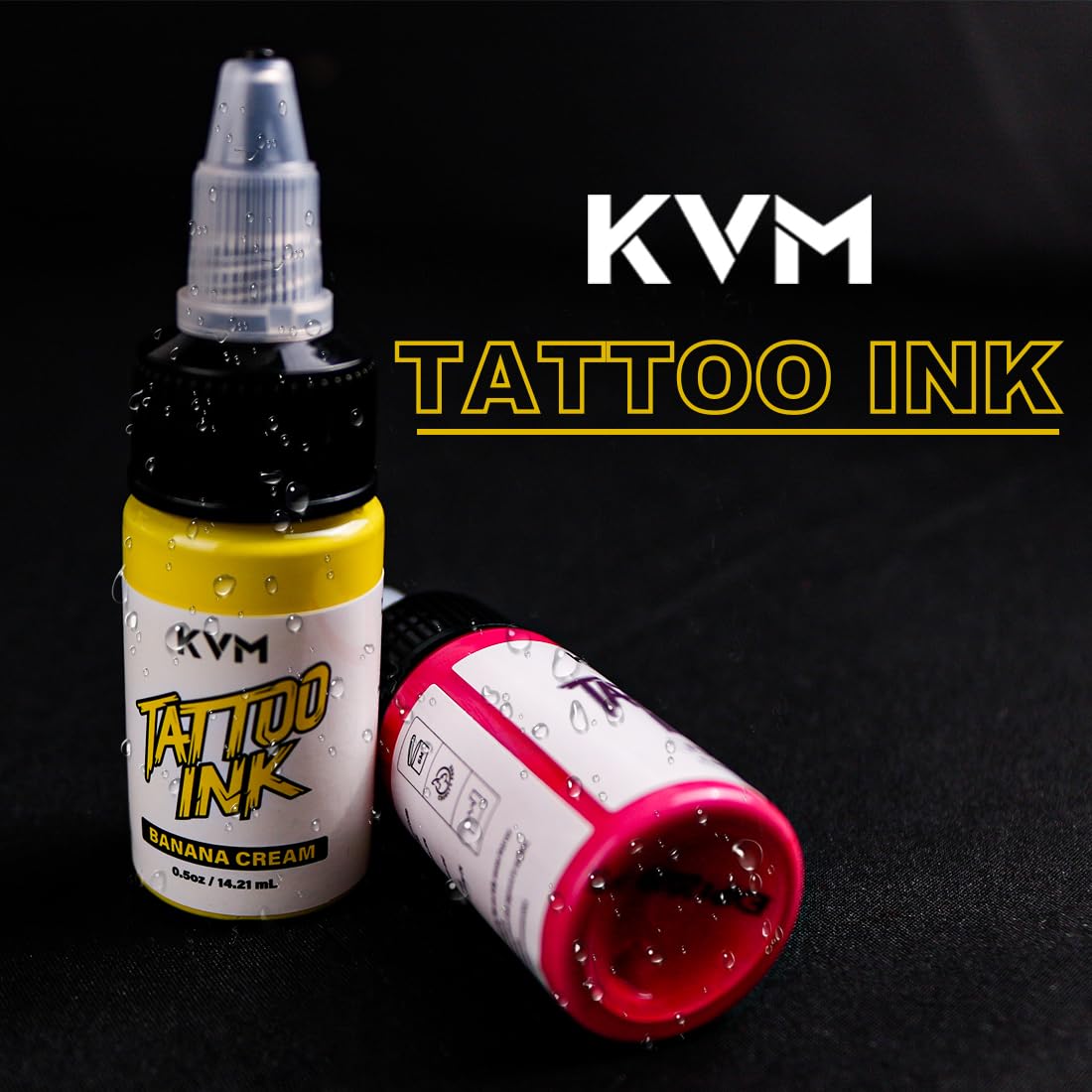 KVM Tattoo Ink pigment stability ensures long-lasting color through healing and wear