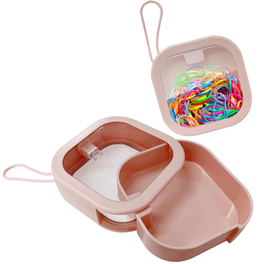 KVZVK compact storage box in hand demonstrates travel-friendly size for small items