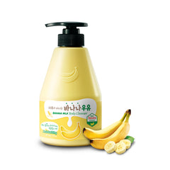 Kwailnara Banana Milk Body Wash bottle — hydrating cleanse for soft skin