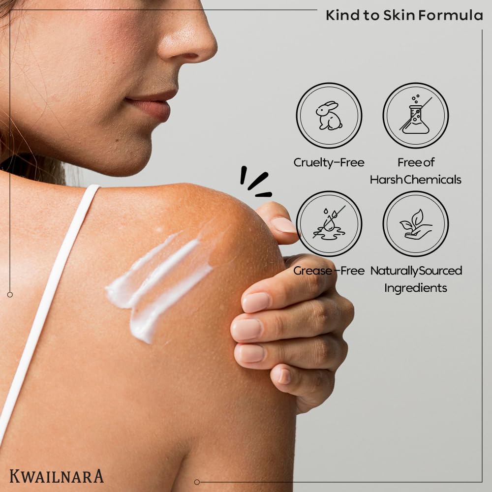 Kwailnara Coconut Milk Body Lotion hands after use showing soft skin