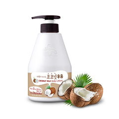 Kwailnara Coconut Milk Body Lotion packaging showcasing tropical scent and hydration