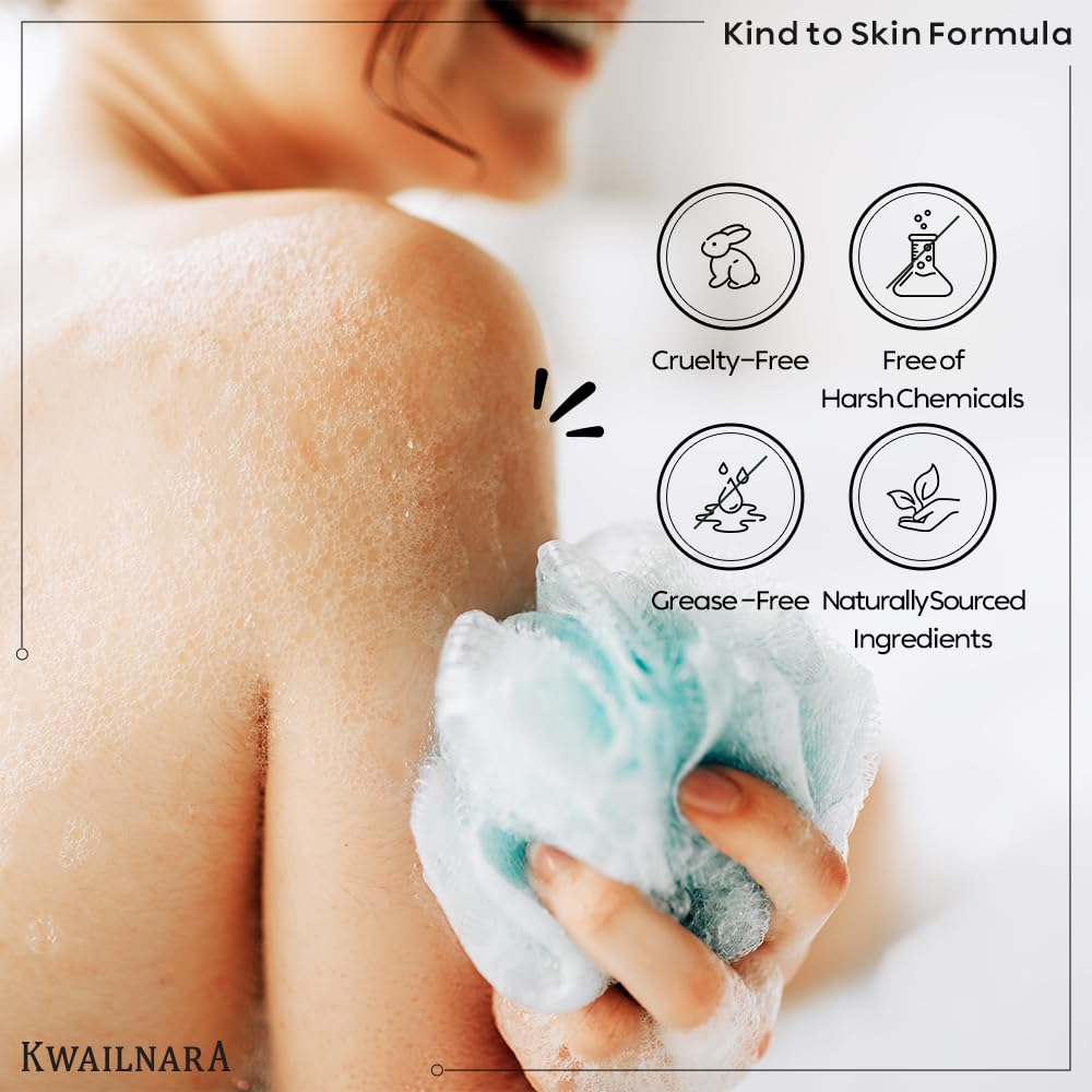 Kwailnara Coffee Milk Body Wash skin-softening result on smooth skin.