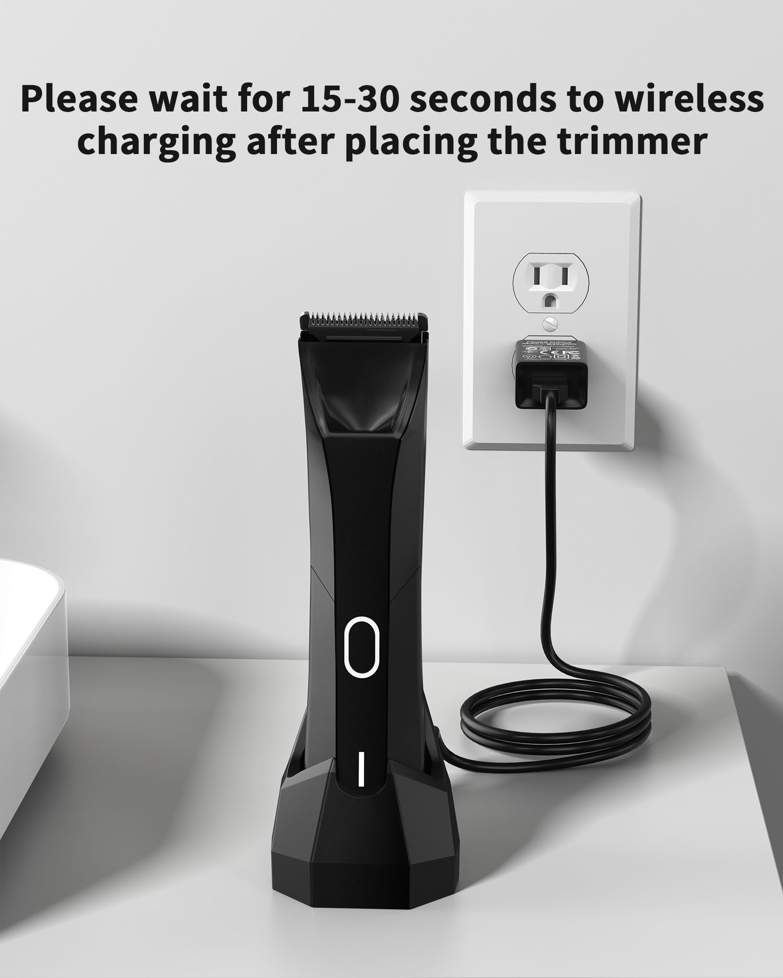KWRNVO Manscaped 4.0 charger dock close-up of durable materials.