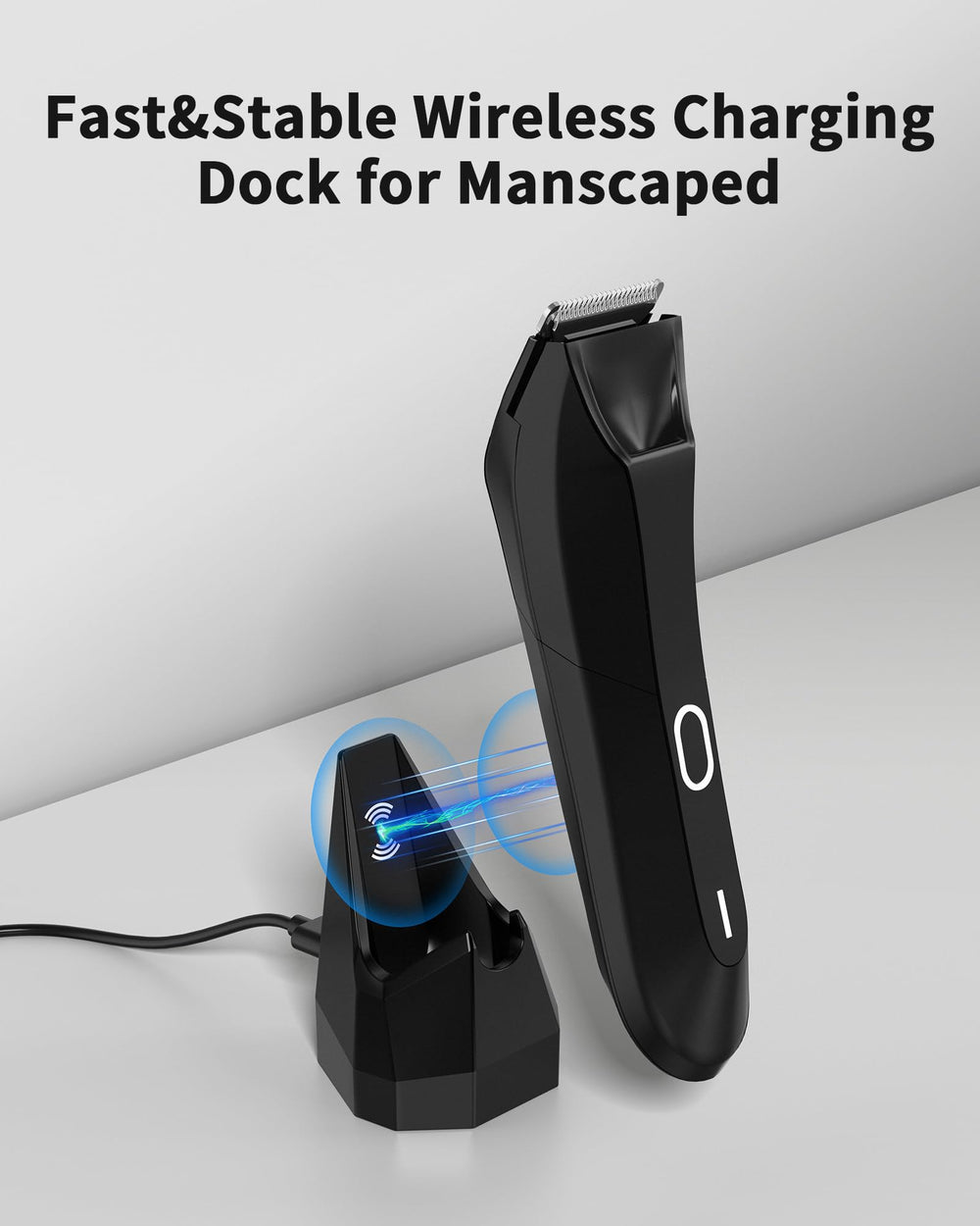 KWRNVO Manscaped 4.0 charger dock with USB cable for easy travel.