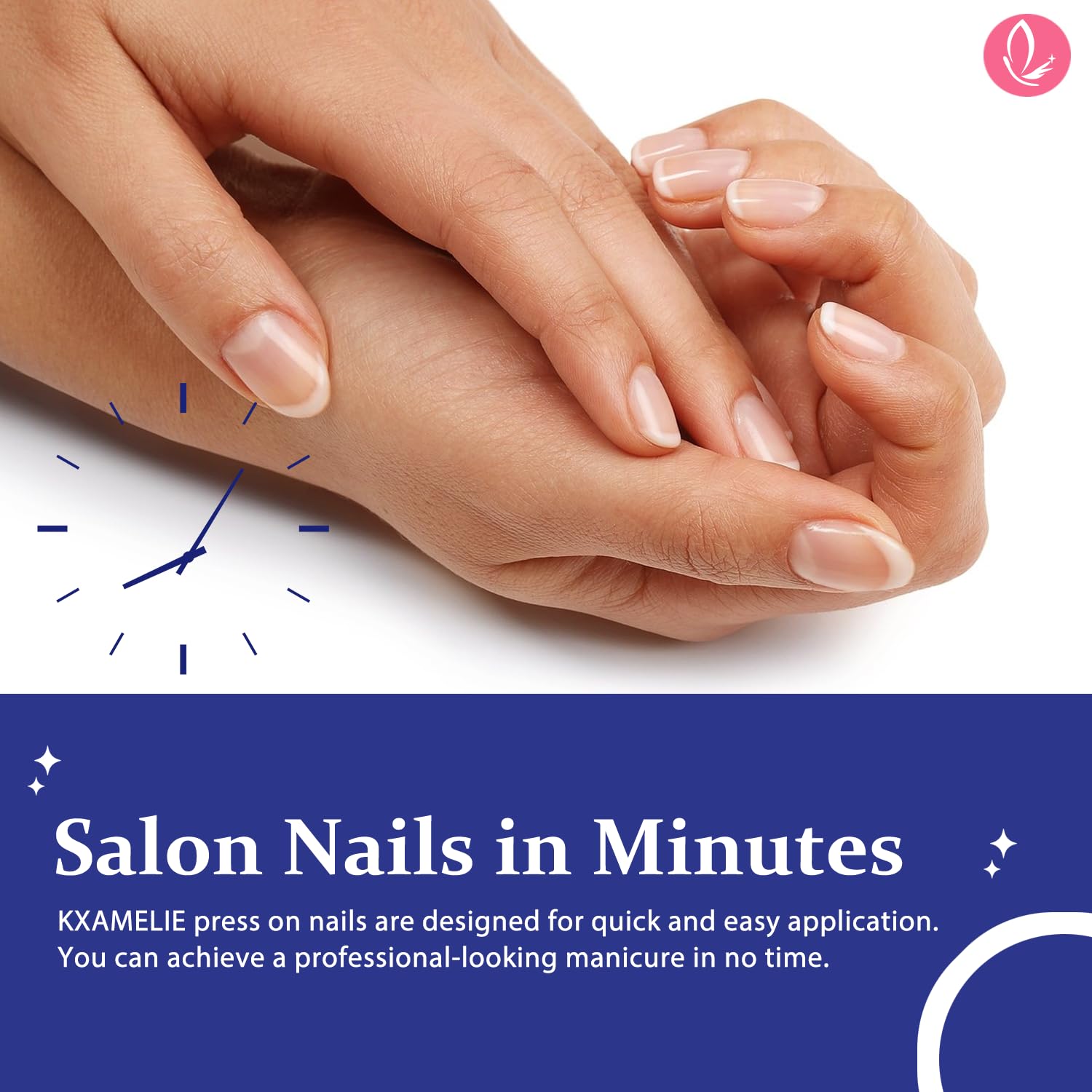 KXAMELIE glossy finish provides a smooth salon-like look
