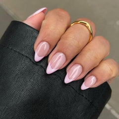 KXAMELIE nails on hand at wedding prep for elegant event wear