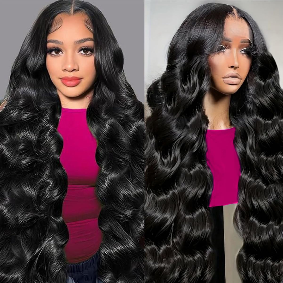 KXBKXB 30 inch body wave lace front wig for long, glamorous styles.