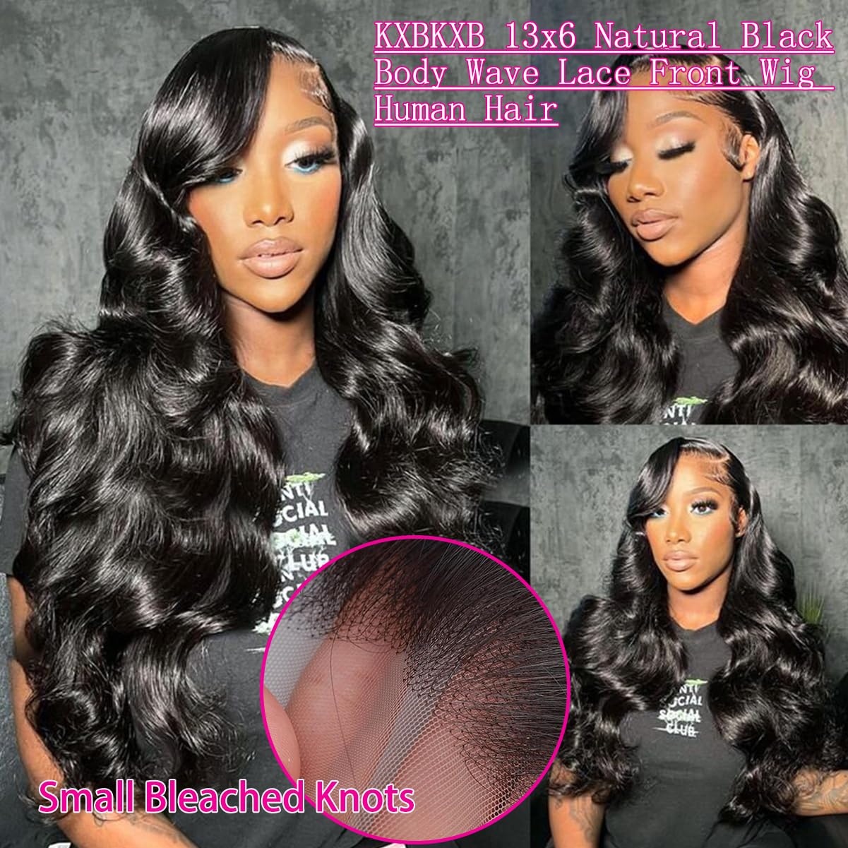 KXBKXB glueless transparent lace cap for quick, secure wear.