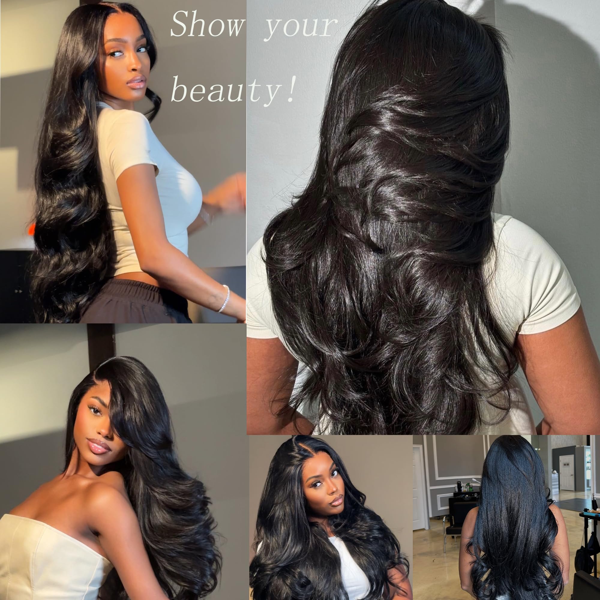 KXRO double-weft bundles closeup shows glossy texture and reduced shedding