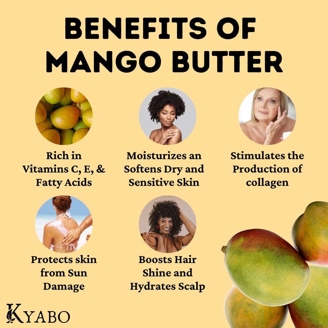 Kyabo Mango Butter creamy texture for easy, luxurious application.