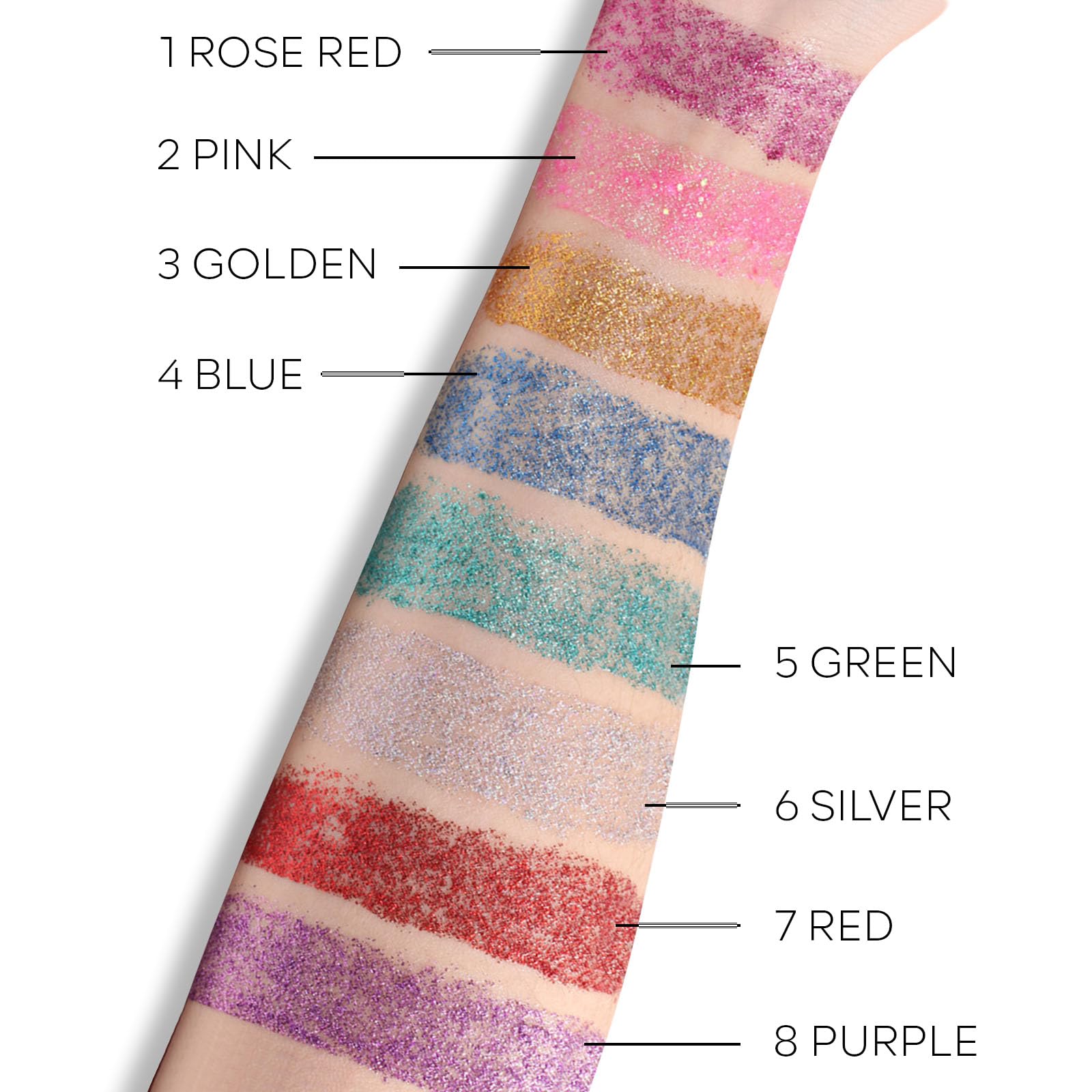 KYDA Body Glitter Stick removal is easy with makeup remover wipes