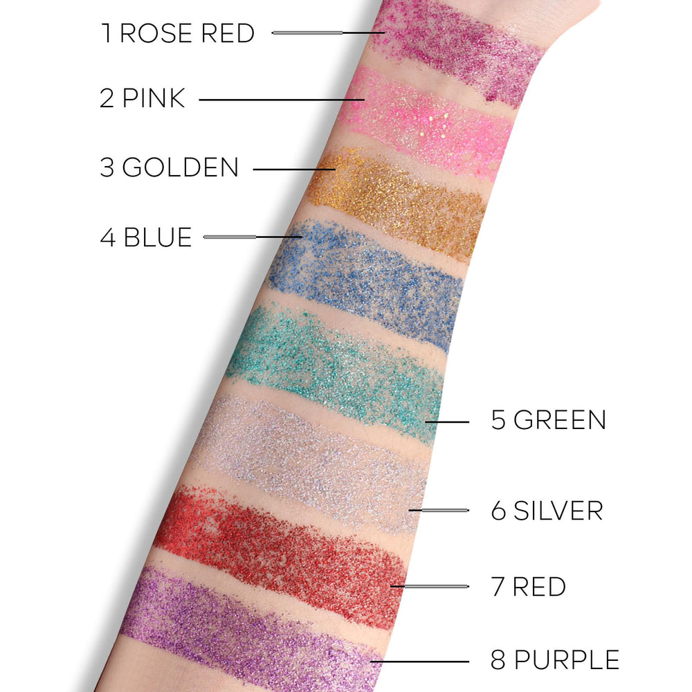KYDA Body Glitter Stick removal is easy with makeup remover wipes