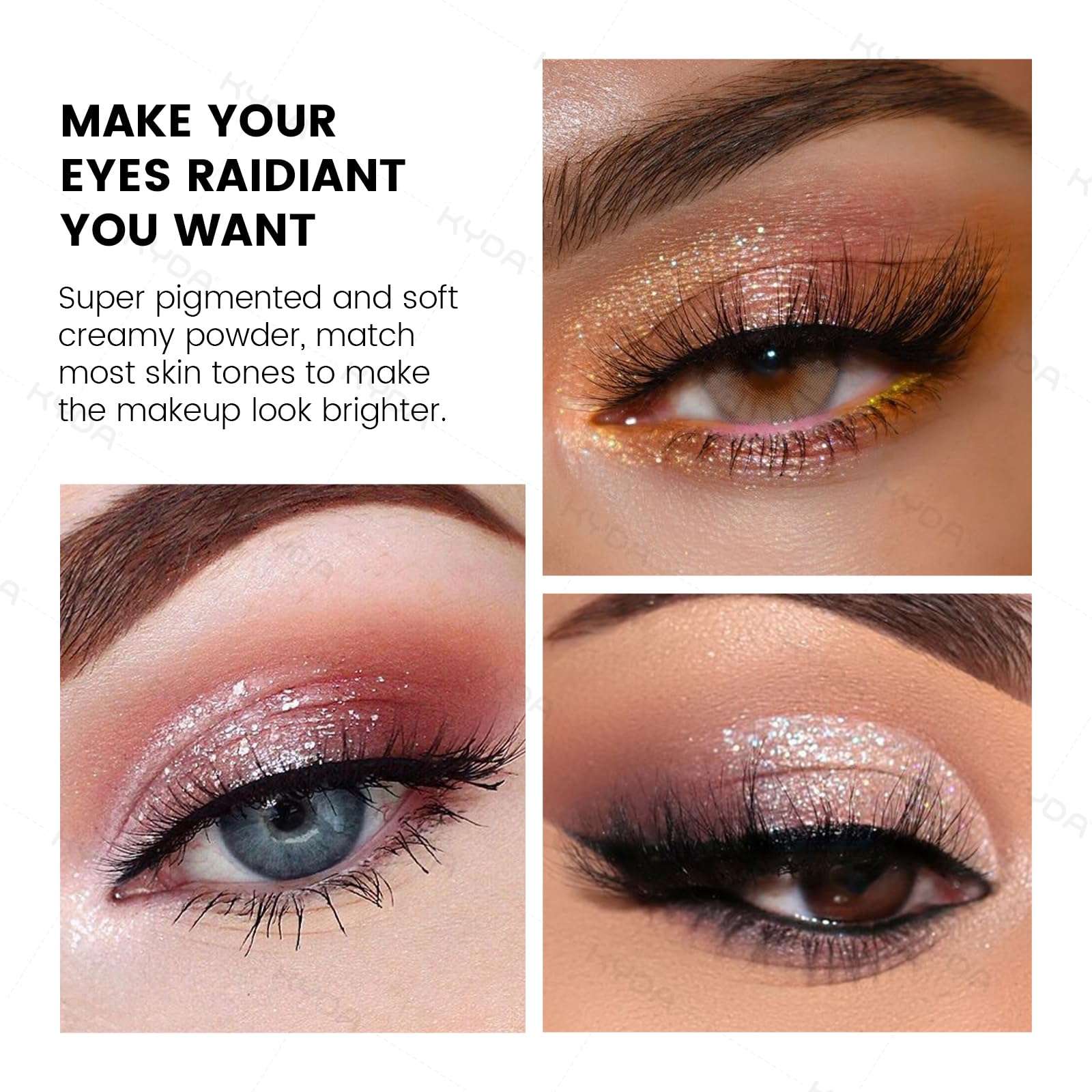 KYDA creative eye makeup set soft blend for easy daily or special occasion looks