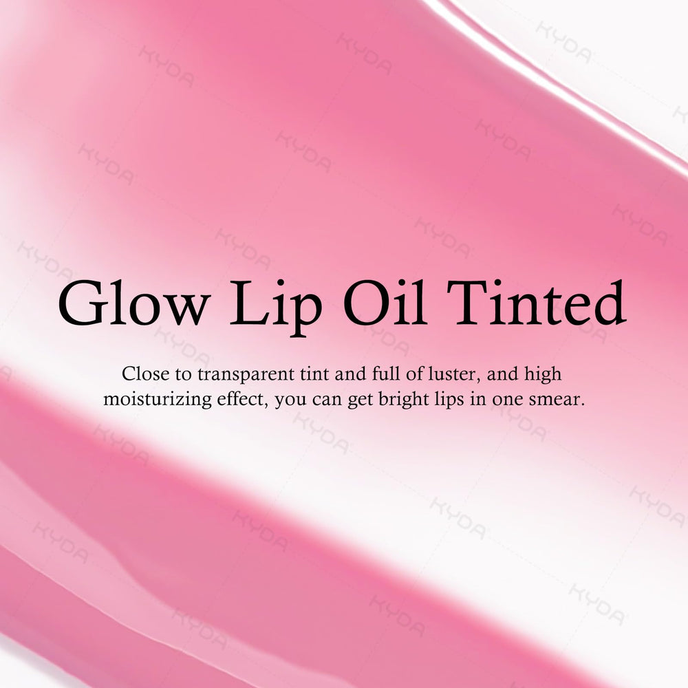 KYDA Lip Glow Oil swatch #009 color-changing tint and glow