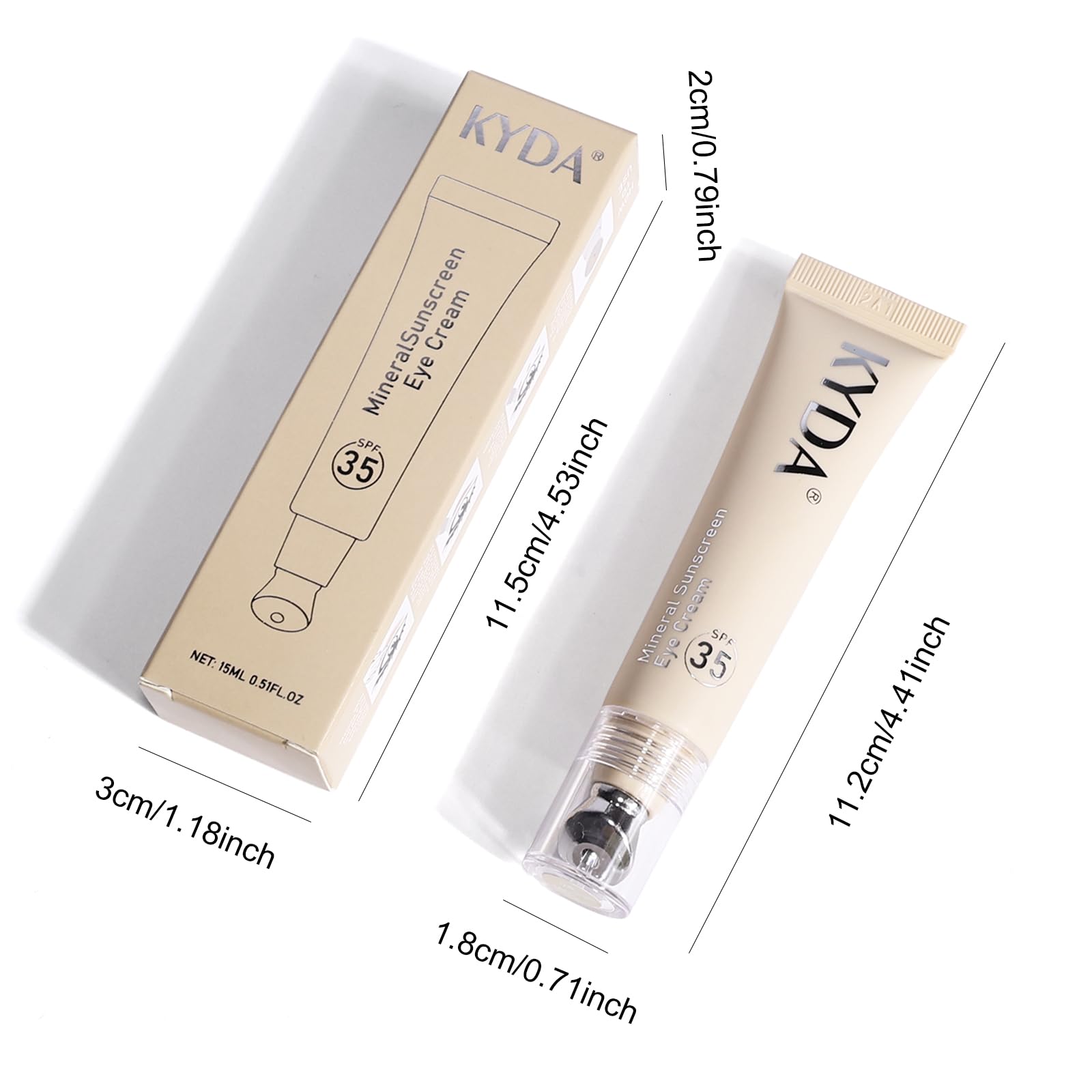 KYDA Mineral Eyes Cream mineral-rich formula highlights nourishing eye skin.