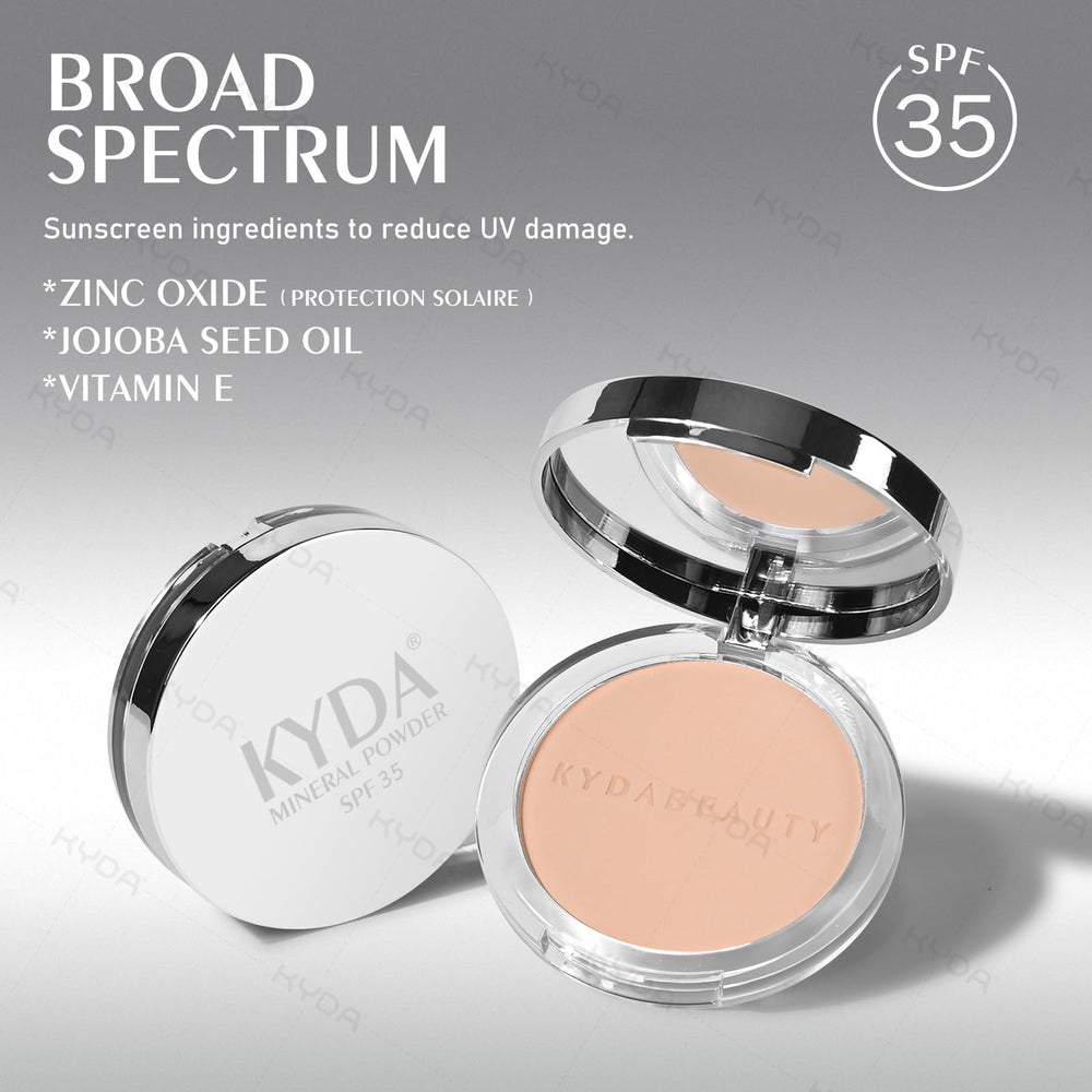 KYDA mineral powder oil-control formula to reduce shine throughout the day