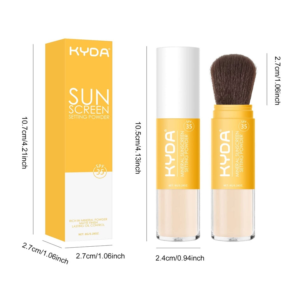 KYDA powder texture glides on smoothly for quick touch-ups.