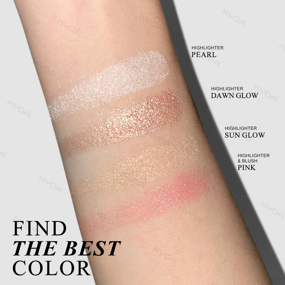 KYDA silky smooth texture baked powder blends effortlessly for seamless color.