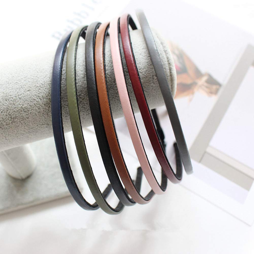 Kydely cute solid leather headband with glitter bow detail for women and girls