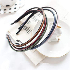Kydely leather-covered headband closeup showing sturdy loop clasp for secure wear