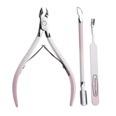 Kylara Cuticle Trimmer-3in-1 close-up with razor blades for precise hangnail removal