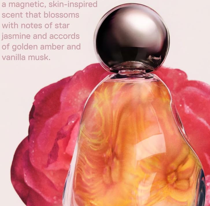 Kylie Cosmic EDP bottle in hand suggests intimate, skin-inspired scent