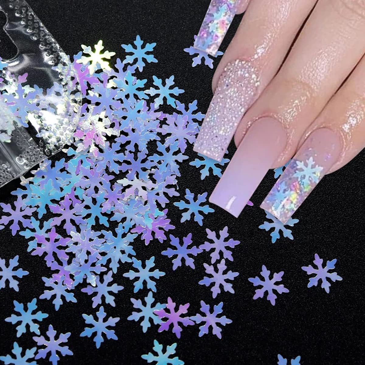 KZBTRBT nail art glitter for decorating tips and accessories