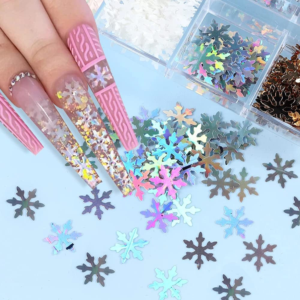 KZBTRBT six-color nail glitter set great for home and salon use
