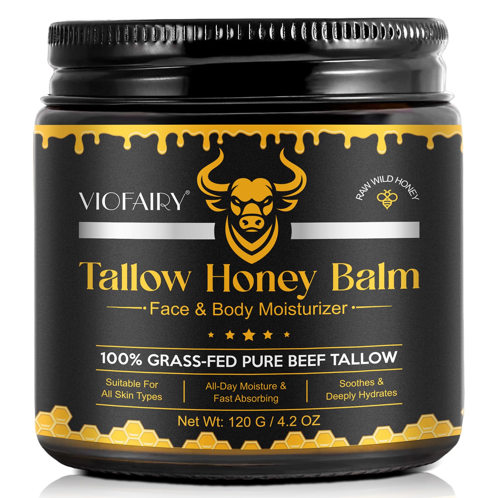 KZUO beef tallow jar demonstrates a soothing, hydrating moisturizer for daily skin care.