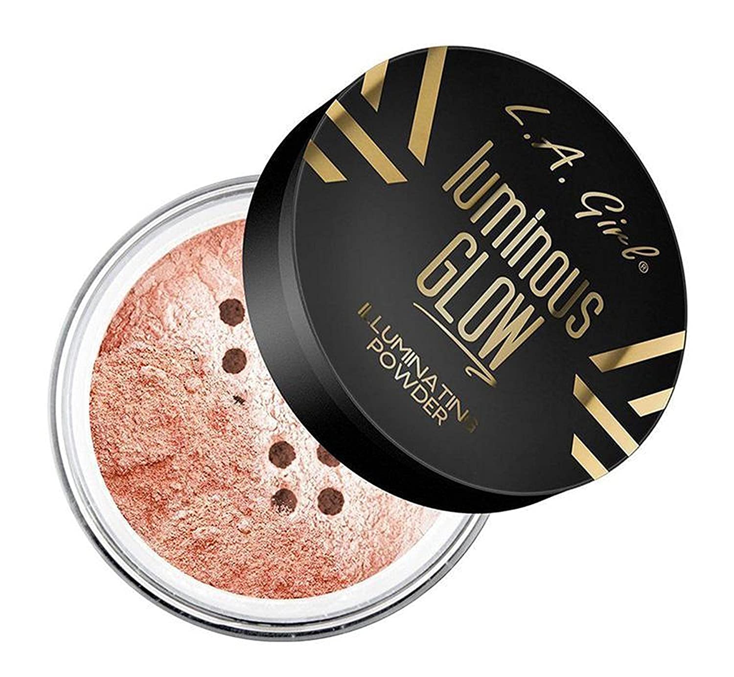 Polvo iluminador L.A. Girl Luminous Glow Sunkissed para un brillo natural.