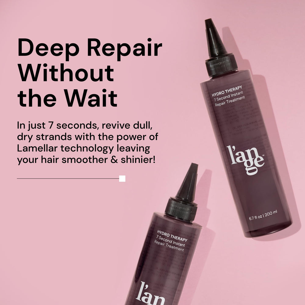 L'ANGE HAIR Hydro Therapy pump demonstrates quick detangling benefits.
