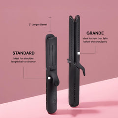 Le Duo curling wand focus demonstrates versatile curls