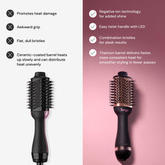 L'ANGE HAIR Le Volume 60mm barrel ideal for shoulder-length styles and sleek finishes.