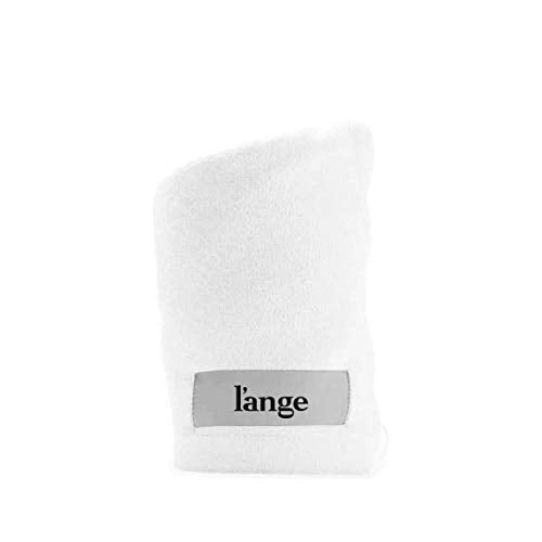 L'ANGE HAIR Microfiber Hair Wrap close-up shows plush texture for fast drying.