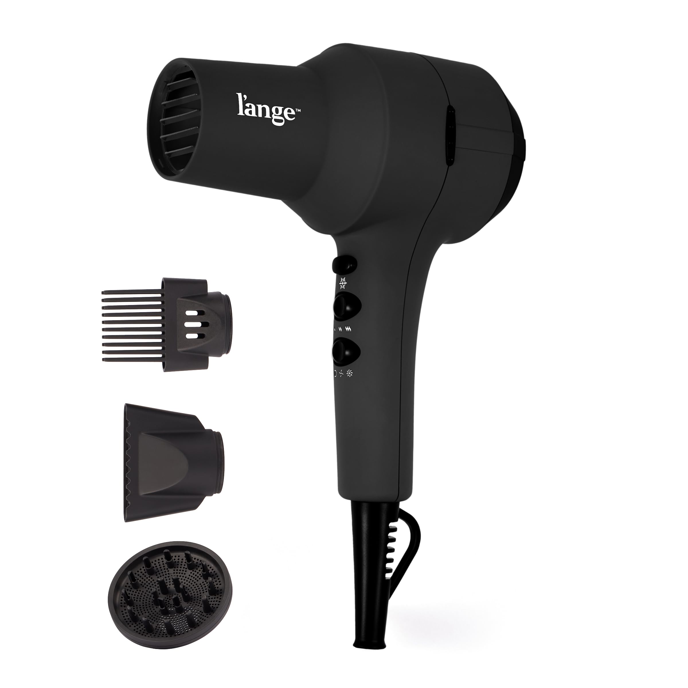 L'ANGE HAIR PowerStyle Ionic Turbo Dryer front view for fast frizz-control blowouts.