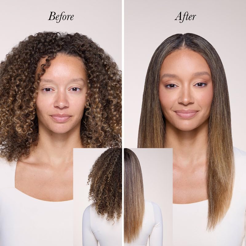L'ANGE HAIR Smooth-It 2-in-1 ionic technology closeup reduces static