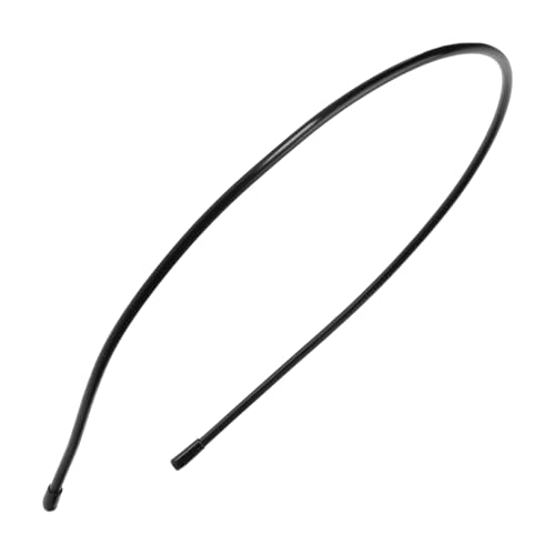 L. Erickson Twiggy Headband Black closeup shows soft, slim 1/8 inch profile for all-day comfort