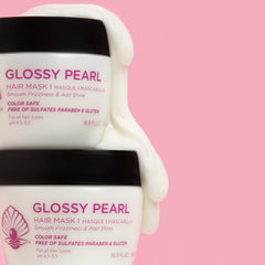 L Luseta Glossy Pearl Hair Mask pearl extract close-up highlighting nourishing ingredients
