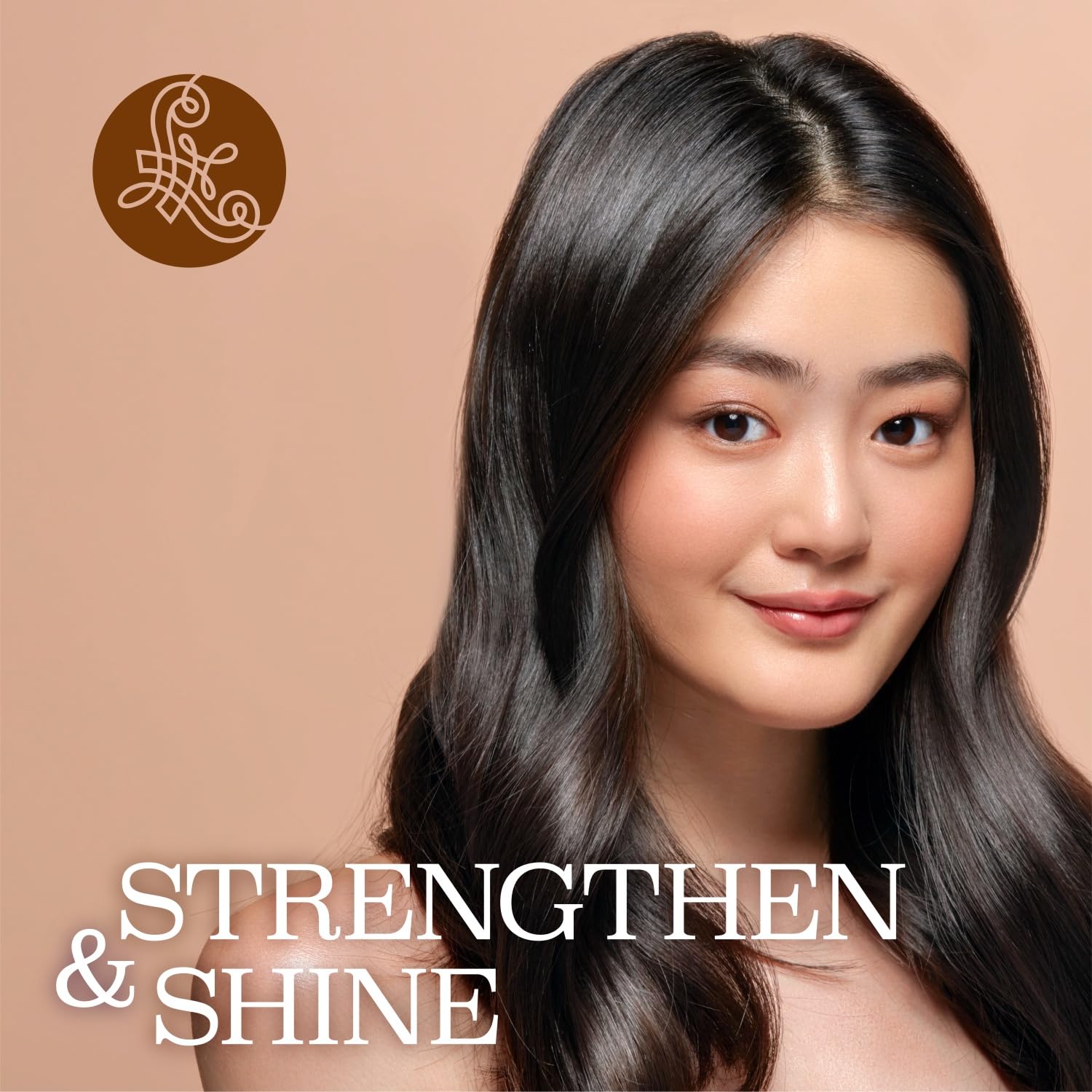 L LUSETA Rice Water Shampoo bathroom scene communicates daily-use convenience