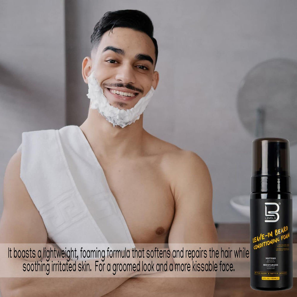 L3 full-beard-conditioner-application demonstrates even coverage for all facial hair.