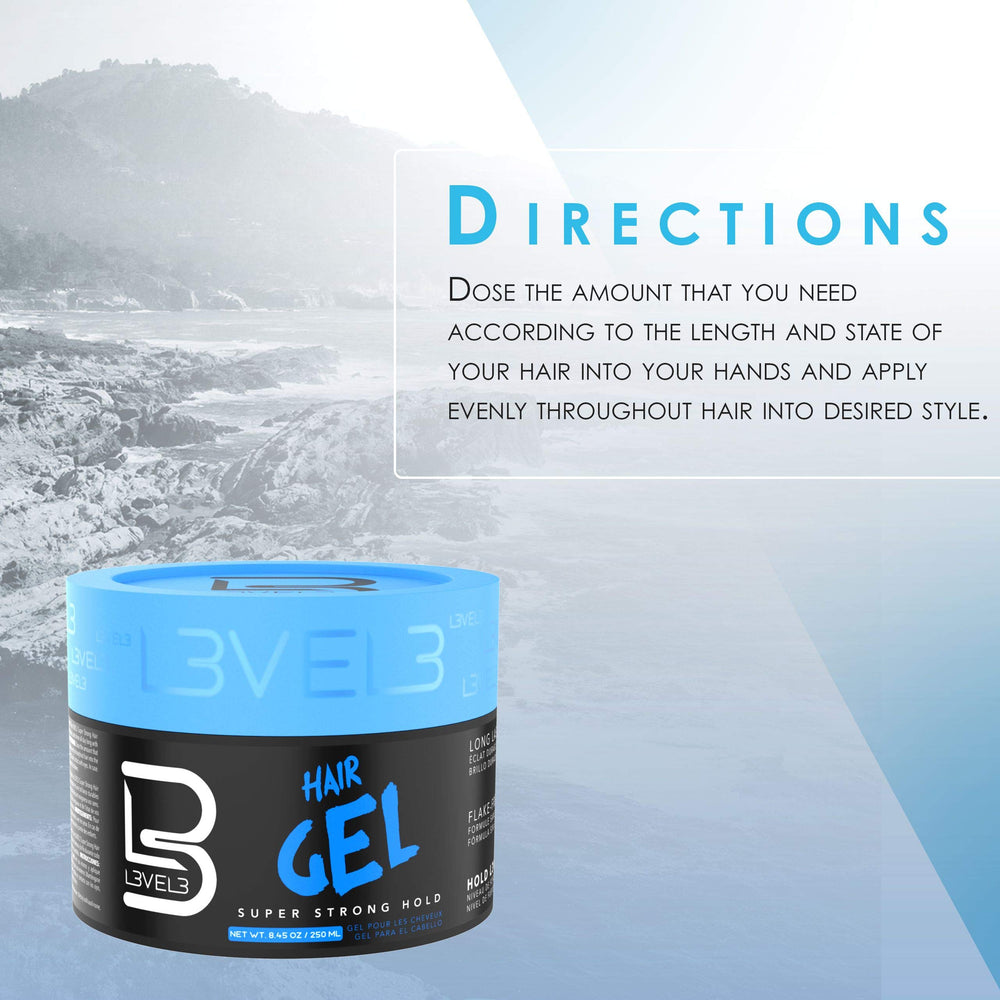 L3 Hair Gel Level 3 suits men and women for modern, defined looks.