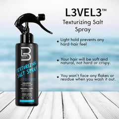 L3 label ingredient panel highlighting sea salt and castor oil for nourishing texture