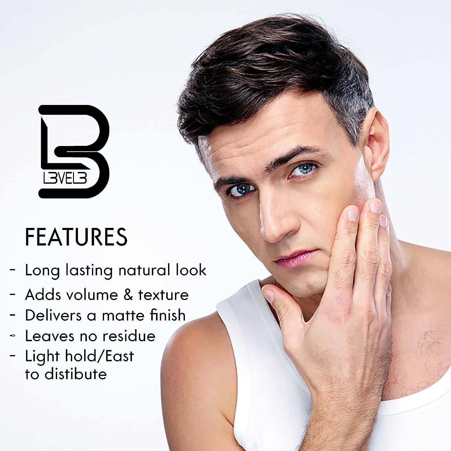 L3 Level 3 after shave spray application hands demonstrates quick, cooling hydration post shave.