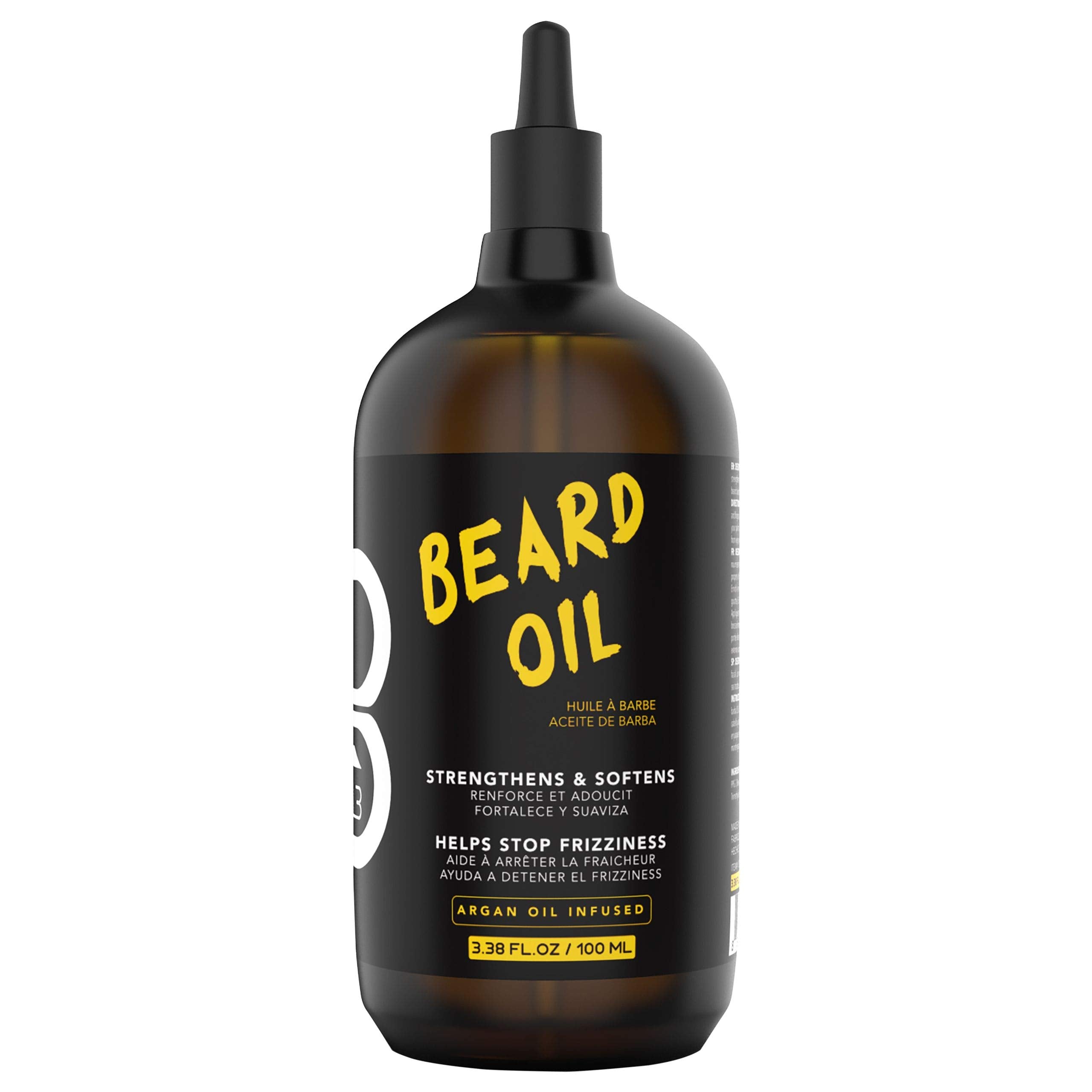 L3 Level 3 Beard Oil bottle demonstrating moisturized beard care for smoother growth