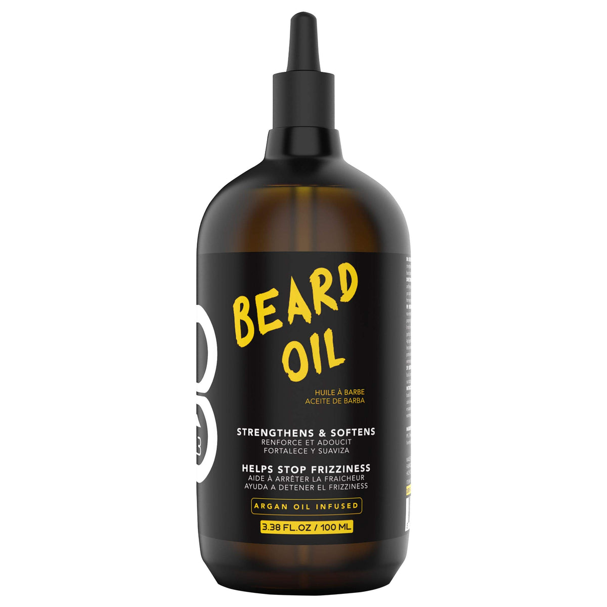 L3 Level 3 Beard Oil bottle demonstrating moisturized beard care for smoother growth