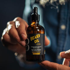 L3 Level 3 Beard Oil dropper close-up for easy application and itch relief