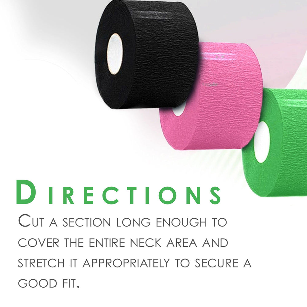 L3 Level 3 Neck Paper self-adhesive strips secure protection from dye.