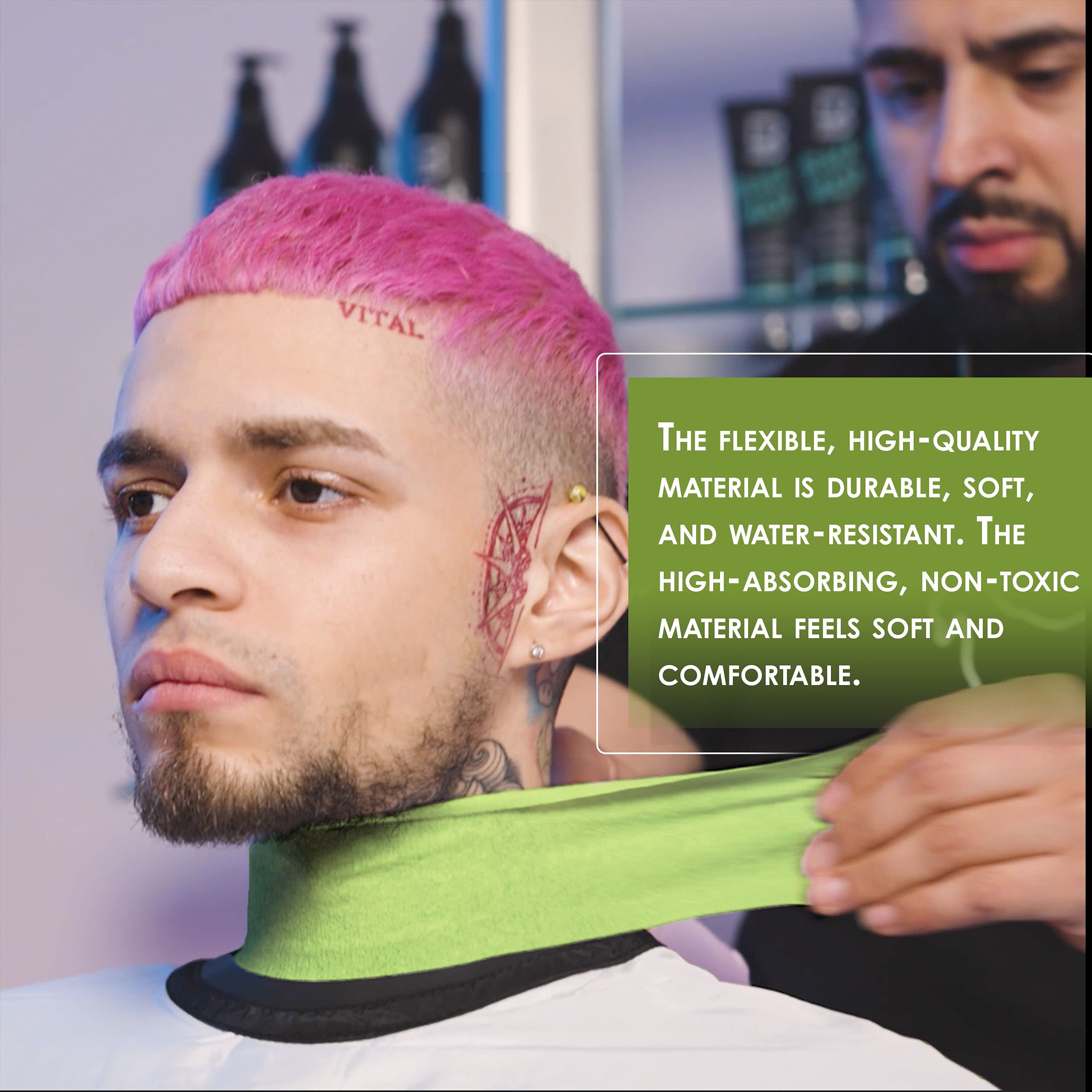 L3 Level 3 Neck Paper water-resistant strips provide moisture protection during coloring.