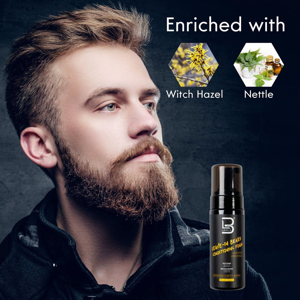 L3 level-up-beard-grooming close-up shows improved styling and itch reduction.