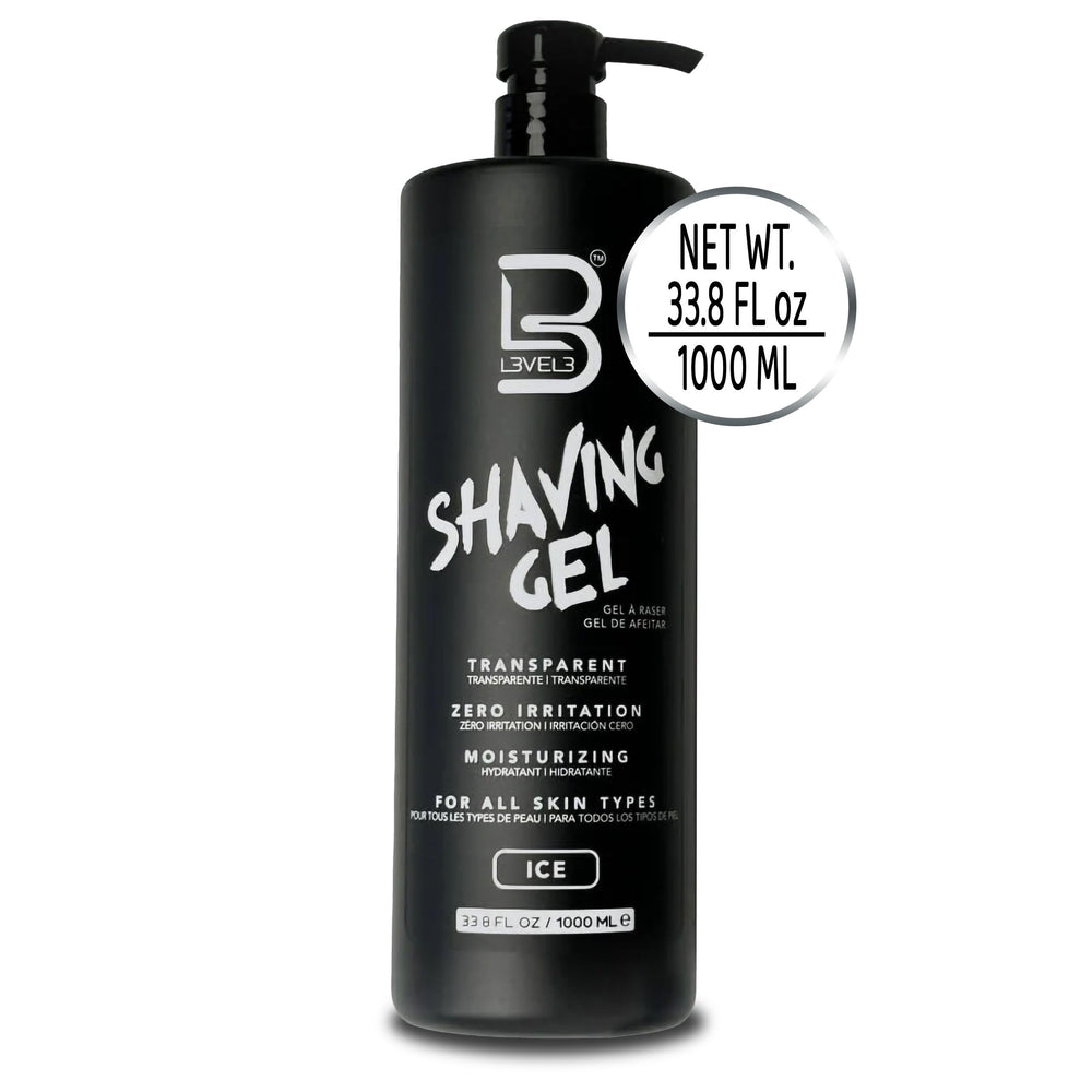 L3 Level 3 gel demonstrates clear sheen for guided shaving.